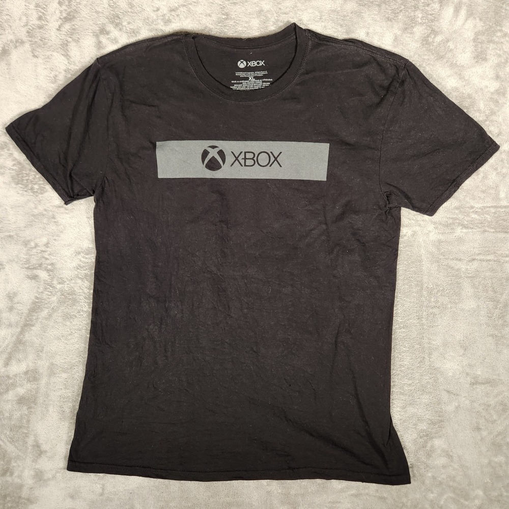 Xbox Graphic T-Shirt Mens XL Black Excellent Ripple Junction Logo Gaming Tee